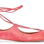 Aquazzura Coral Christy Flat Suede Ballerinas