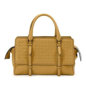 Bottega Veneta Camel Intrecciato Nappa Monaco Small Bag