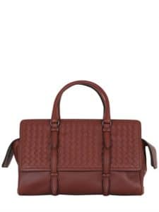 Bottega Veneta Russet Brown Intrecciato Nappa Monaco Medium Bag