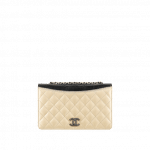 Chanel Beige/Black Calfskin Ballerine Flap Small Bag