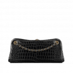 Chanel Black Alligator Shoulder Bag