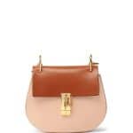 Chloe Beige/Caramel Colorblock Drew Mini Bag