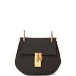 Chloe Black Leather Drew Nano Bag