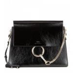 Chloe Black Patent Faye Medium Bag