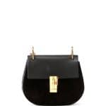 Chloe Black Suede/Leather Drew Small Bag