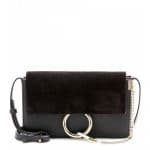 Chloe Black Suede/Leather Faye Small Bag