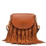 Chloe Caramel Fringe Hudson Mini Bag