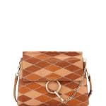 Chloe Caramel Patchwork Faye Medium Bag