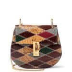 Chloe Multicolor Python Drew Small Bag