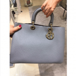 Dior Gray Diorissimo Medium Bag