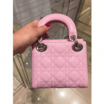 Dior Pink Patent Lady Dior Nano Bag