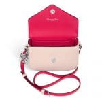 Dior Rose Poudre/Fuchsia Diorissimo Promenade Envelope Pouch Bag 3