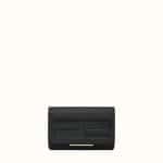 Fendi Black Calfskin Tube Wallet On Chain Bag