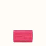 Fendi Fuchsia Calfskin Tube Wallet On Chain Bag