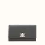 Fendi Gray Selleria Peekaboo Continental Wallet