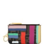 Fendi Multicolor Chalks Print Key Ring Pouch