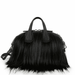 Givenchy Black Goat Fur Nightingale Bag
