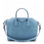 Givenchy Blue Suede Antigona Small Bag