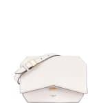 Givenchy White Bow-Cut Lizard Satchel Bag
