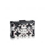 Louis Vuitton Black/White Graphic Print Petite Malle Bag