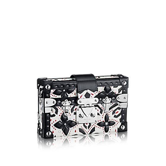 Louis Vuitton Black & White Checkered Petite Malle Bag, Fall 2017  Collection, Available Soon . Louis Vuitton Black & White Checker…
