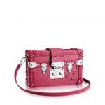 Louis Vuitton Fuchsia Epi Petite Malle Studs Bag