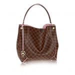 Louis Vuitton Rose Ballerine Caissa Damier Ebene Hobo Bag