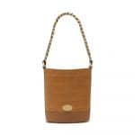 Mulberry Camel Deep Embossed Croc Print Mini Jamie Bag