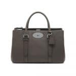 Mulberry Mole Grey Bayswater Double Zip Tote Bag