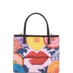 Prada Multicolor Lips Print Satchel Bag