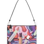 Prada Multicolor Lipstick Print Clutch Bag