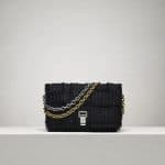 Proenza Schouler Black Tweed Small Courier Bag