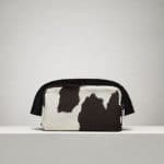 Proenza Schouler Black/Beige Spotted Calf Hair Carlton Clutch Bag