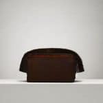 Proenza Schouler Brown/Dark Orange Heathered Goat Hair Carlton Clutch Bag