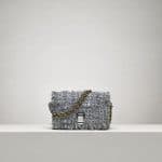 Proenza Schouler Grey Woven Fringe Extra Small Courier Bag