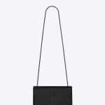 Saint Laurent Black Classic Monogram Satchel Medium Bag