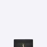 Saint Laurent Black Patent Classic Monogram Clutch Bag