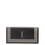 Saint Laurent Black Studded Monogramme Clutch Bag