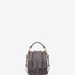 Saint Laurent Fog Fringed Emmanuelle Bucket Small Bag