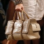 Bottega Veneta Beige Crocodile Monaco Bag - Spring 2016