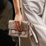 Bottega Veneta Beige Exotic Skin Flap Bag - Spring 2016
