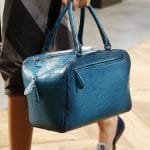 Bottega Veneta Blue Crocodile Brera Bag - Spring 2016