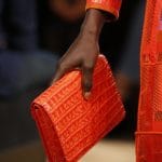 Bottega Veneta Red Crocodile Envelope Clutch Bag - Spring 2016