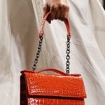 Bottega Veneta Red Crocodile Flap Bag 2 - Spring 2016