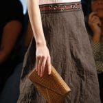 Bottega Veneta Tan Crocodile Envelope Clutch Bag - Spring 2016