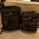 Chanel Black Calfskin Backpack Mountain Large and Small Bags