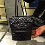 Chanel Black Calfskin Backpack Mountain Small Bag