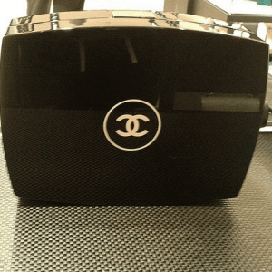 Chanel Black Compact Box Clutch Bag 1