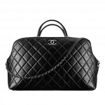 Chanel Black Quilted Large Bowling Bag