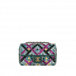 Chanel Muliticolor Mosaic Embroidered Small Flap Bag
